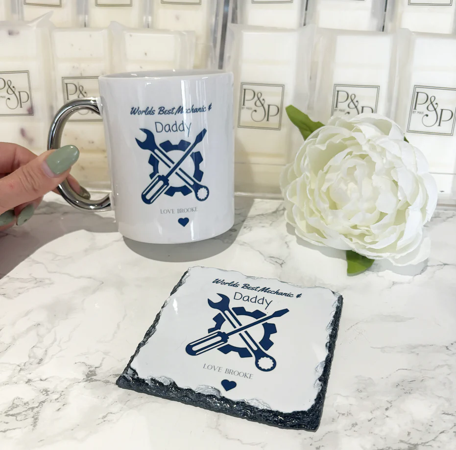 Best Mechanic Mug and Coaster Set