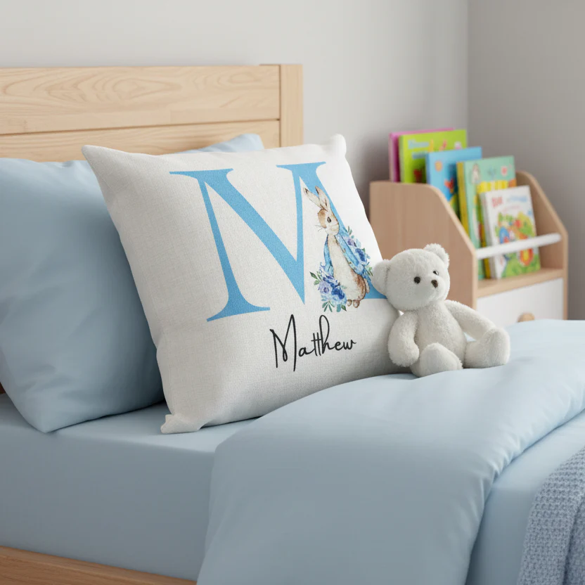 Blue Initial with Rabbit (Various Products) - Image 2