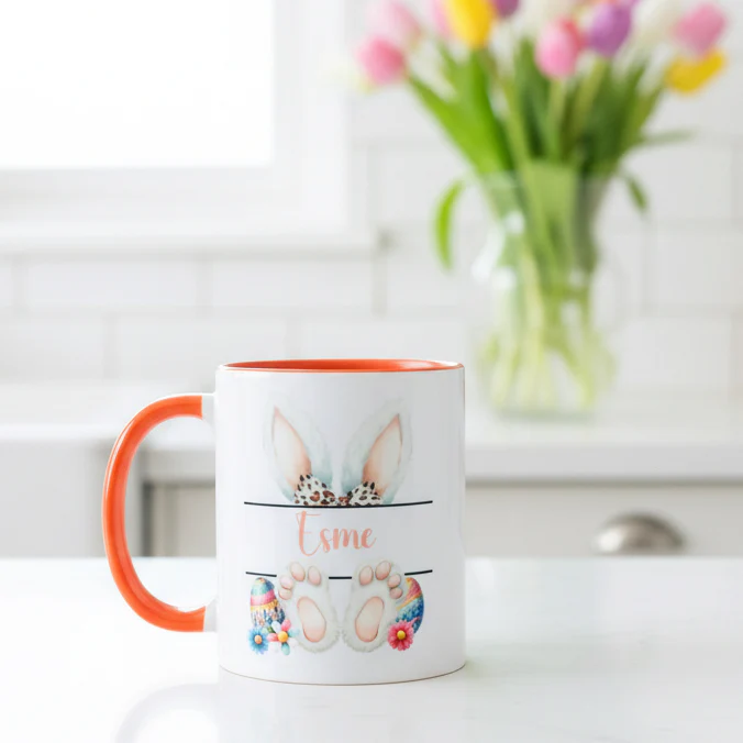 Easter Fluffy Bunny Split Name Design - Image 3