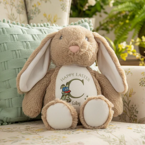 Initial Camo Bunny /Teddy - Happy Easter - Image 2