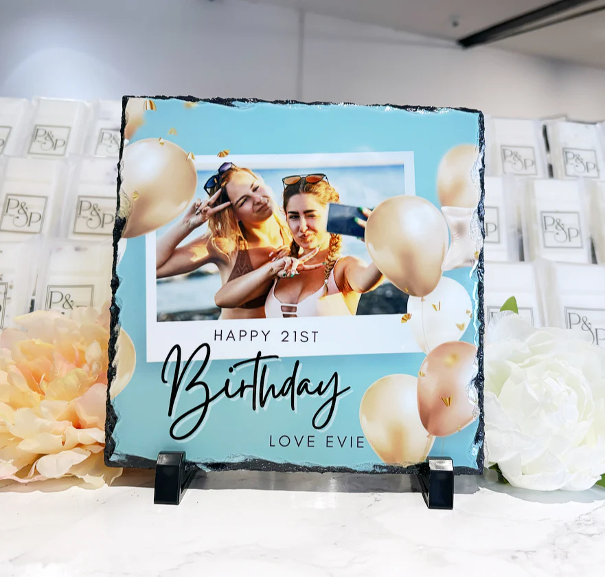 Happy Birthday Blue/ Gold Design - Image 3