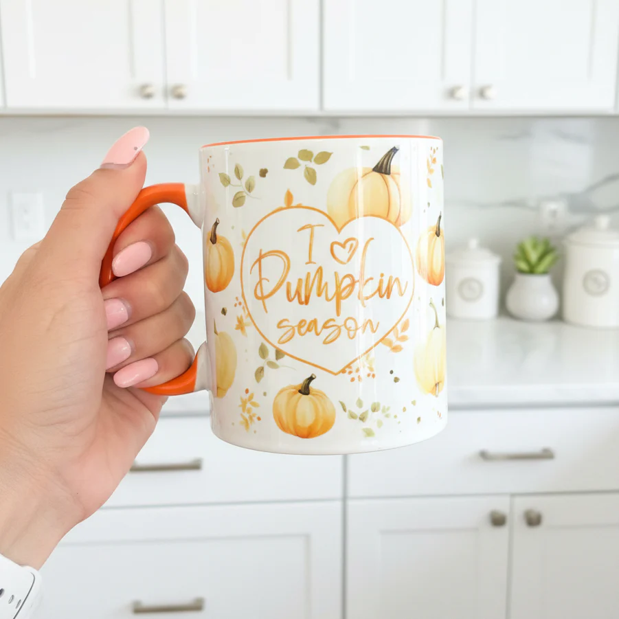 I Love Pumpkin Season Wrap Mug - Image 3