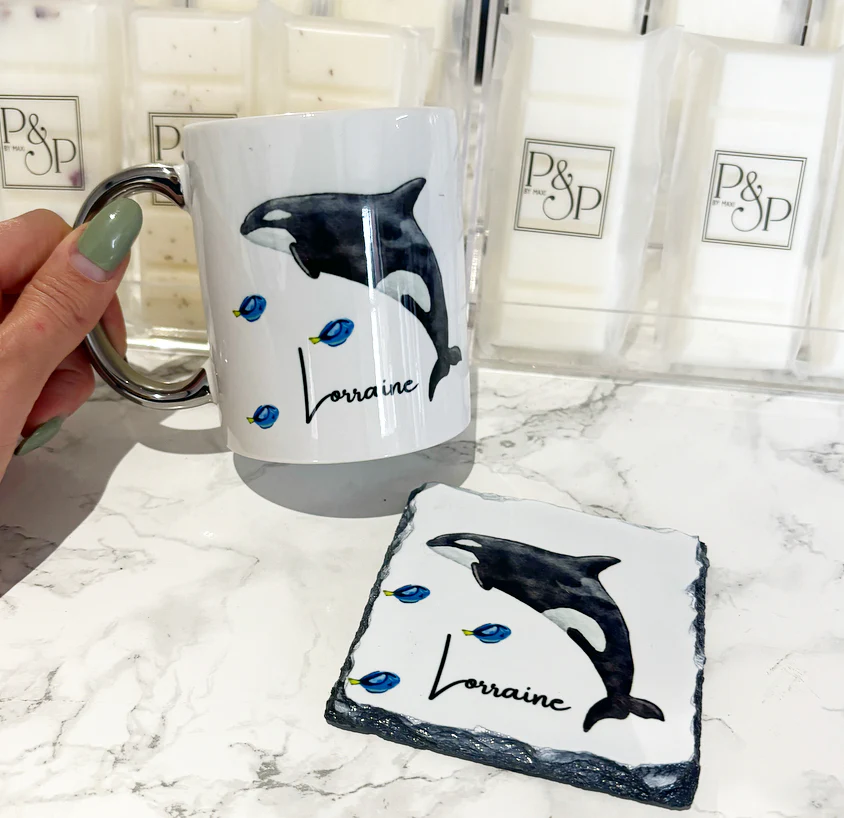 Killer whale and Coaster Set - Image 2