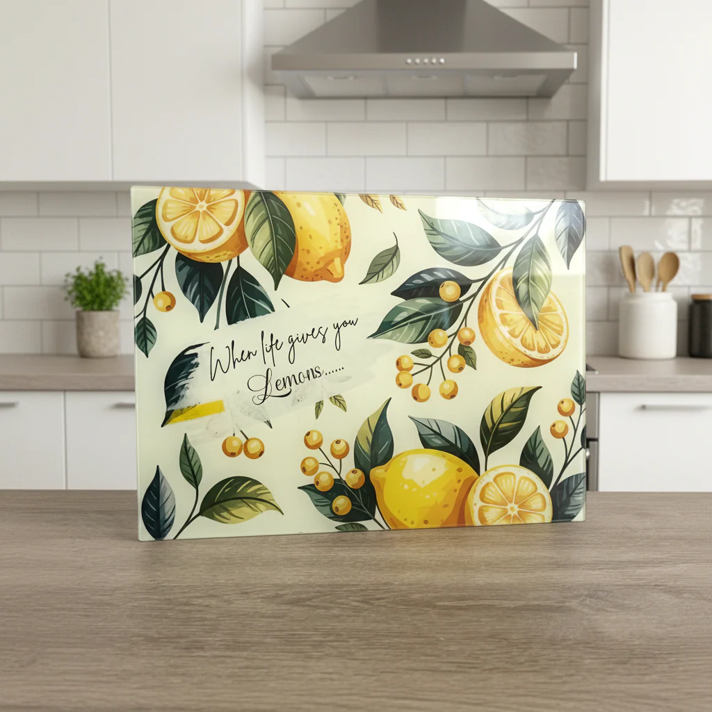 When life gives you Lemons A3 Chopping Board - Image 2