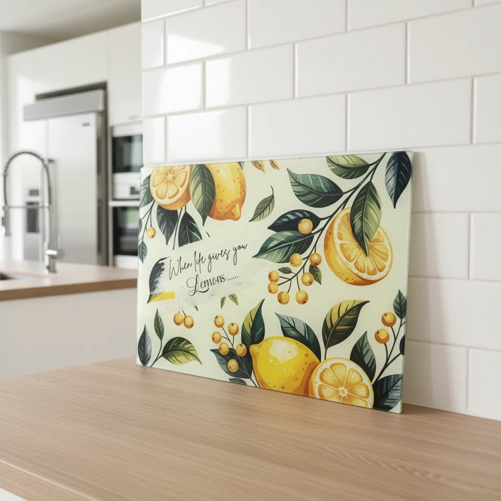 When life gives you Lemons A3 Chopping Board - Image 3