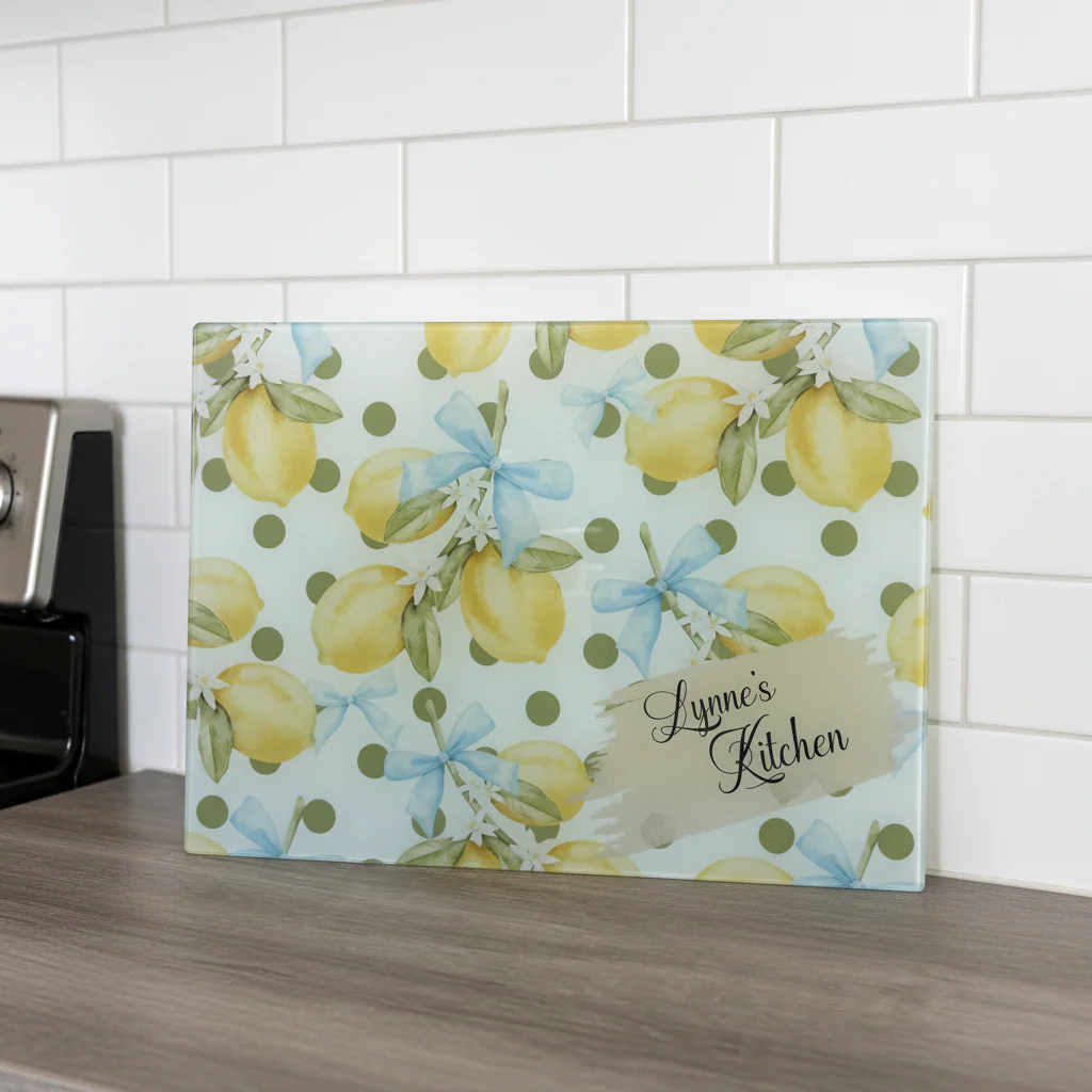 Lemons A3 Chopping Board - Image 2