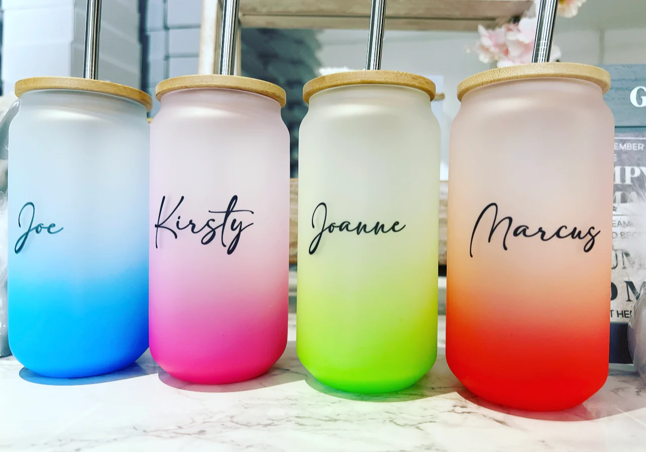 Name Neon Bamboo Tumbler 18oz - Image 4