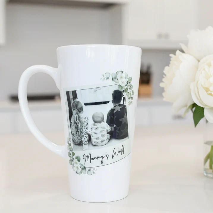 New Latte Ceramic Photo Mug 17oz - Image 4