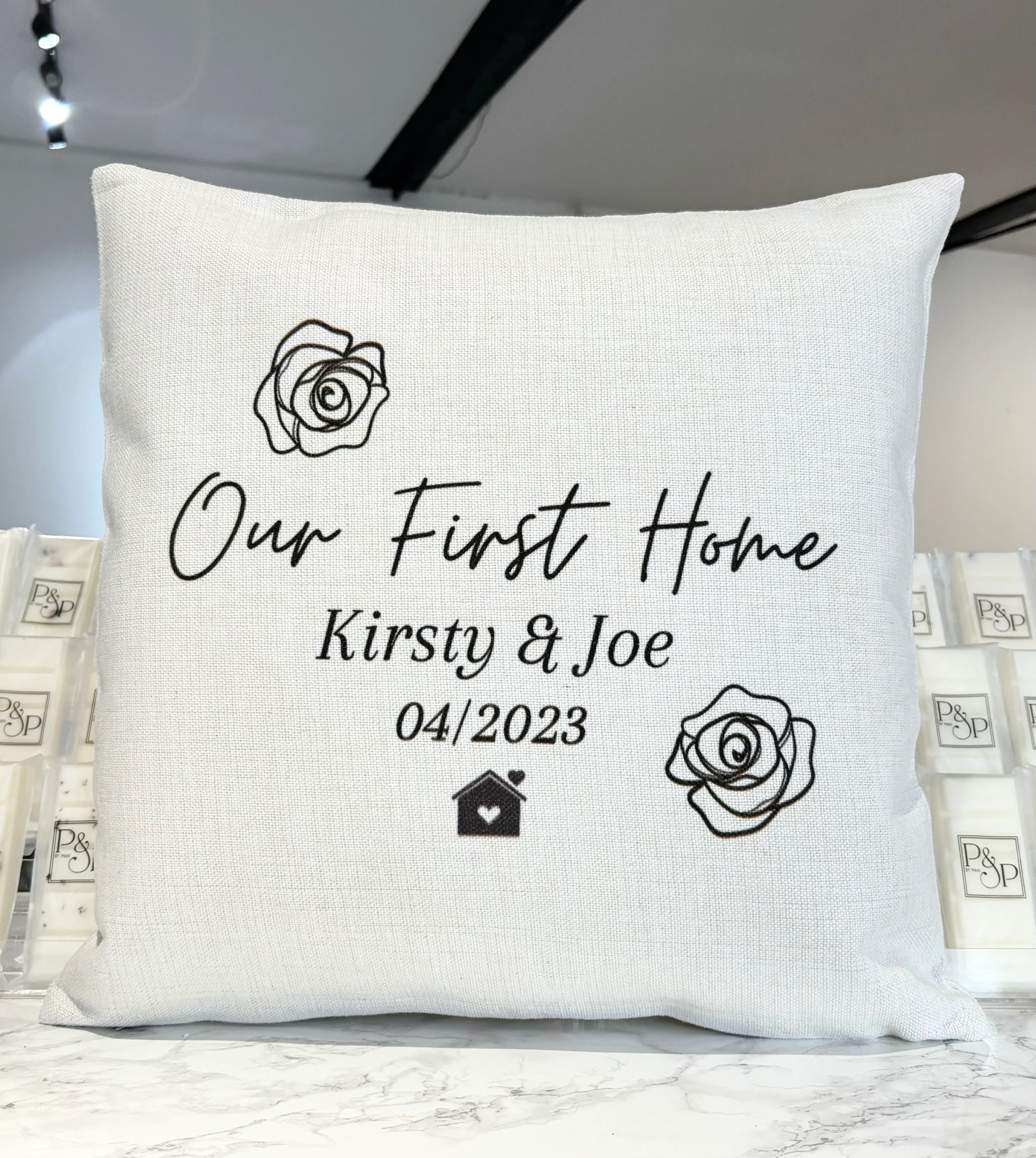 Our First Home Cushion 45x45cm - Image 2