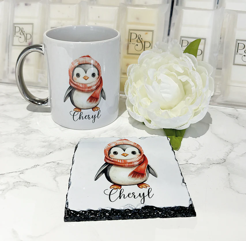 Penguin Mug and Coaster Set - Image 2