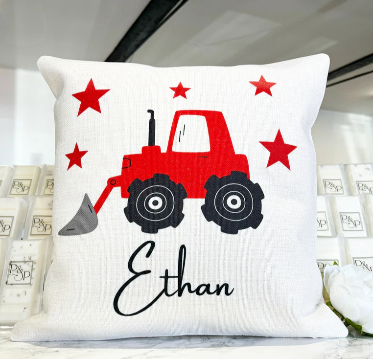 Red Tractor Cushion - Image 2