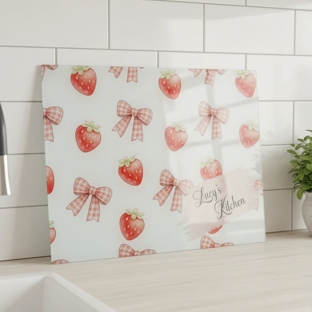 Strawberry Bow A3 Chopping Board
