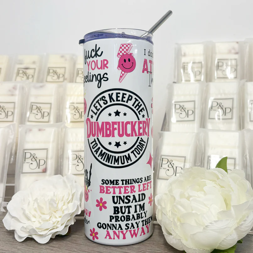 Sweary Skinny Tumbler 600ml - Image 2