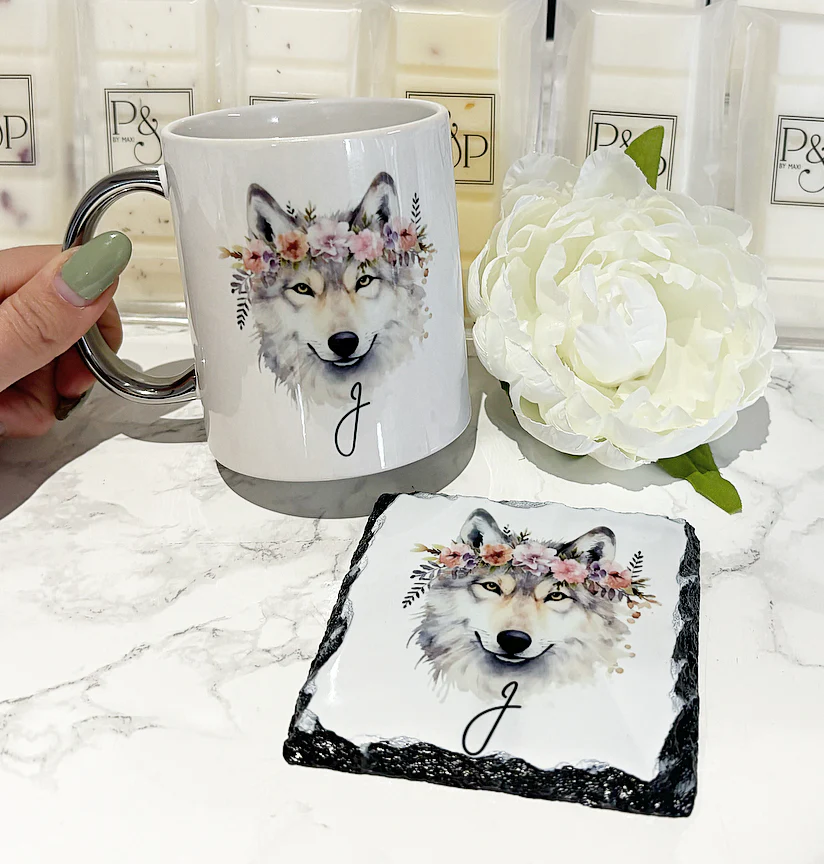 Wolf Mug and Coaster Set - Image 2